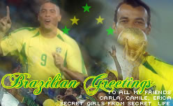 In celebration of Brazil winning the World Cup, from Camile, Carla and Erica.